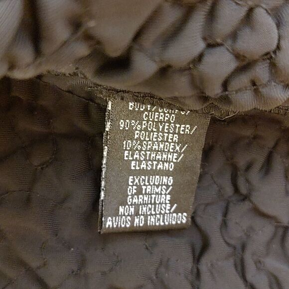 J S Boutique Sequined Quilted Stretch Velvet Special Occasion Jacket Black NWT - Picture 8 of 10